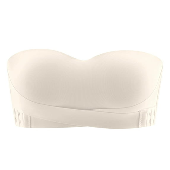 RMGVDSD Everyday Bra for Women Strapless Bras For Women Push Up Small Chest Bandeau Wedding Dress Straps Backless Bra Comfort Womens Bralettes