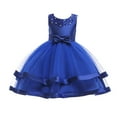 thumbnail image 1 of RMGVDSD Flower Girl Dress Girls Tulle Princess Dresses For Wedding Birthday Party Pageant Dress Children Sleeveless Formal Dresses 3-4 Years, 1 of 5