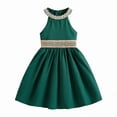 thumbnail image 1 of RMGVDSD Flower Girl Dresses Elegant Girls Dress With Lace Off Shoulder Birthday Party Gown Princess Dresses Summer Holiday Celebration 3-4 Years, 1 of 7