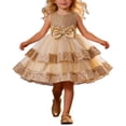 thumbnail image 1 of RMGVDSD Girls Birthday Dress Sequins Tiered Tutu Princess Dresses Flower Girl Wedding Party Gown Formal Dress Holiday Celebration Fashionable Denim Pants, 1 of 9