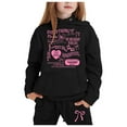 thumbnail image 1 of RMGVDSD Girls Clothes Set Tracksuit Children's Sweat Suit Little&Big Boys Girls Long Sleeve Hoodie Pullover Tops Pants Kids Hoodie Set Leisure Versatile Outfits, 1 of 4