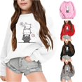 thumbnail image 1 of RMGVDSD Girls Crewneck Sweatshirt Cute Graphic Pullover Tops Autumn Winter Long Sleeve Sweatshirts Loose Fit Casual Shirt Dailywear Daily Comfort Wear 3-4 Years, 1 of 6