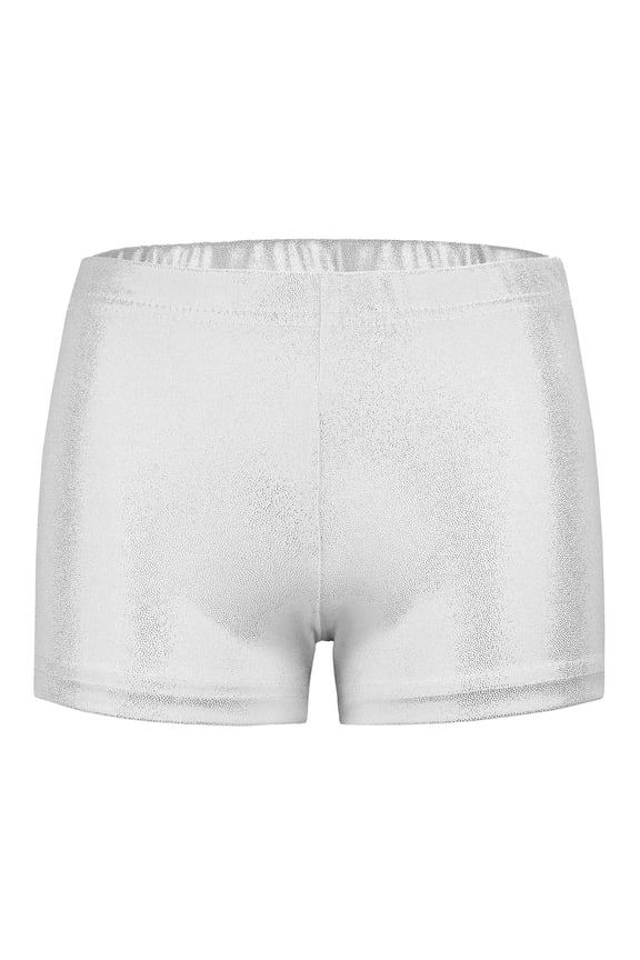 Girls Dance Shorts Toddler Girls Glitter Ballet Dance Shorts Bike Short For Gymnastics Athletic Shorts Breathable Sparkly Shiny Hot Pants 3-4 Years