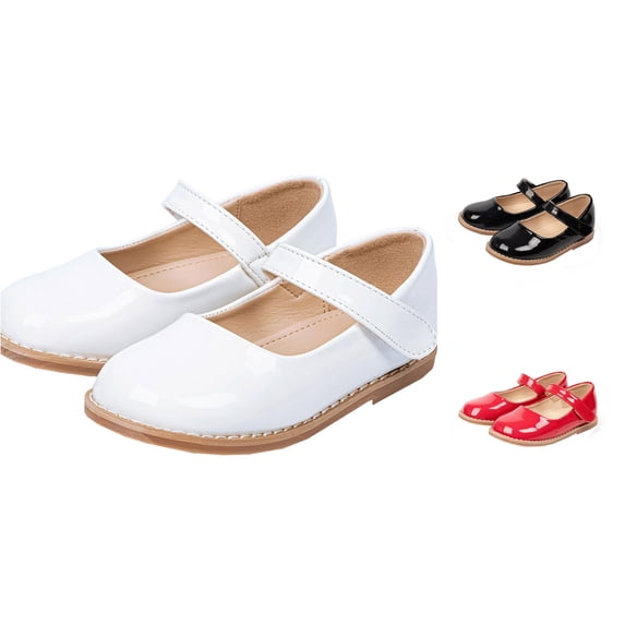 RMGVDSD Girls Dress Shoes Fashion Soft Sole Casual Shoes For Toddler Kids School Uniform Flats Classic Walking Shoes