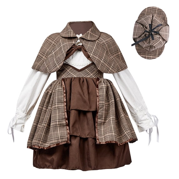 RMGVDSD Girls Dresses Kids Famous Outfit Accessories Set Cute Girls Long Sleeve Dress With Hat Sets For Party Dress Up Clothes Cute Girls Outfit