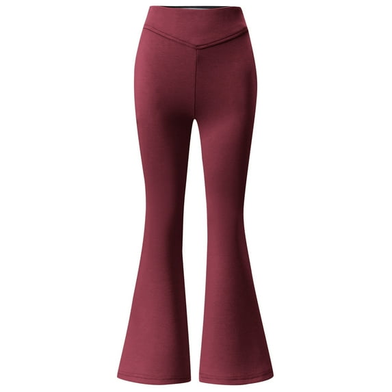 RMGVDSD Girls Flare Dress Pants Kids Bootcut School Uniform Slacks Flare Leggings Comfortable Stretchy School Uniformss Pants For Girls Trousers 5-6 Years