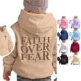 thumbnail image 1 of RMGVDSD Girls Hoodies & Sweatshirts Fall Winter Clothes Casual Letter Print Pullover Hooded Sweatshirt Tops for Kids School Daily Wear 3-4 Years, 1 of 8