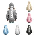 thumbnail image 1 of RMGVDSD Girls Hoodies Sweatshirts Letter Print Pullover Hooded Sweatshirt Tops Kids Lightweight Casual Hoodie Fashion Trendy Clothes Kids Sweatshirt 11-12 Years, 1 of 5