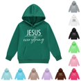 thumbnail image 1 of RMGVDSD Girls Hoodies & Sweatshirts for Little Kids/Big Kids Letter Print Hoodie Long Sleeve Pullover Hooded Sweatshirt Tops with Pocket Comfy Sweatshirt 6-7 Years, 1 of 4