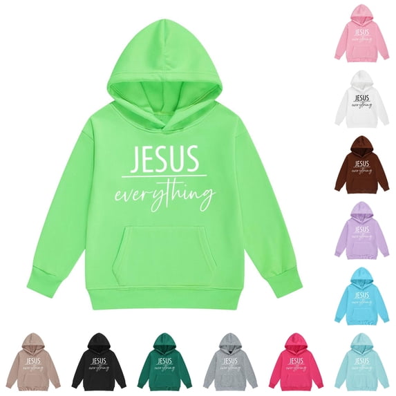 RMGVDSD Girls Hoodies & Sweatshirts for Little Kids/Big Kids Letter Print Hoodie Long Sleeve Pullover Hooded Sweatshirt Tops with Pocket Fashion Clothes 2-3 Years