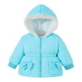 thumbnail image 1 of RMGVDSD Girls Down Jacket Winter Warm Coat For Toddlers Fashionable Thickened Long Sleeve Padded Outerwear Hooded Zip Up Puffer Jackets Coats Daily Wear Trendy Elegant 9-12 Months, 1 of 4