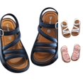 thumbnail image 1 of RMGVDSD Girls Sandals Open Toe Summer Flat Shoes Fashion Sandals Casual Outdoor Beach Shoes For Kids, 1 of 4