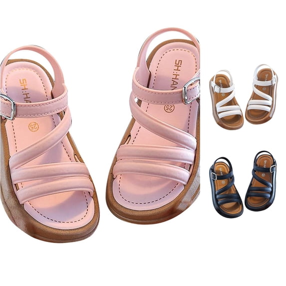 RMGVDSD Girls Sandals Open Toe Summer Flat Shoes Fashion Sandals Casual Outdoor Beach Shoes For Kids