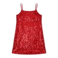 thumbnail image 1 of RMGVDSD Girls Sequin Party Dress Bodycon Spaghetti Strap Mini Dress Sleeveless Pencil Cami Dresses Sparkle Dance Birthday Summer Sundress 10-11 Years, 1 of 4