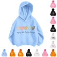 thumbnail image 1 of RMGVDSD Girls Sweatshirts Casual Heart Print Hoodie Pullover Kids Long Sleeve Hooded Sweatshirt Back To School Tops Fashion Clothes Daily Comfort Wear 5-6 Years, 1 of 4