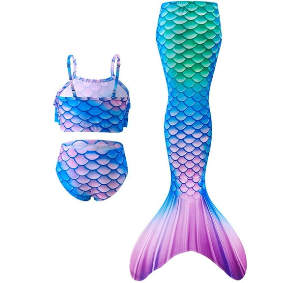 RMGVDSD Girls Swimsuit 3 Piece Bathing Suits Beach Swimwear With Princess Skirt Summer Swimming Pool Performance Party Clothes Sets Trendy Beach Sport Swimsuits