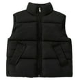 thumbnail image 1 of RMGVDSD Girls Winter Puffer Vest Boys Down Vest Padded Sleeveless Jacket Warm Quilted Insulated Outerwear Cozy Lightweight Winter Outwear Handsome Fashion 2-3 Years, 1 of 4