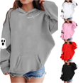 thumbnail image 1 of RMGVDSD Halloween Girls Hoodies & Sweatshirts Ghost Print Pullover Long Sleeve Hooded Sweatshirt Casual Tops for Kids Comfortable Wear Trendy Sweatshirt 3-4 Years, 1 of 4