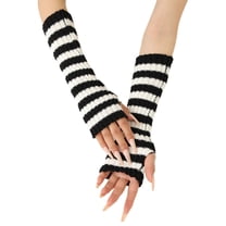 RMGVDSD Heated Gloves For Men & Women Unisex Mid Length Warm Half Finger Gloves For Autumn Winter