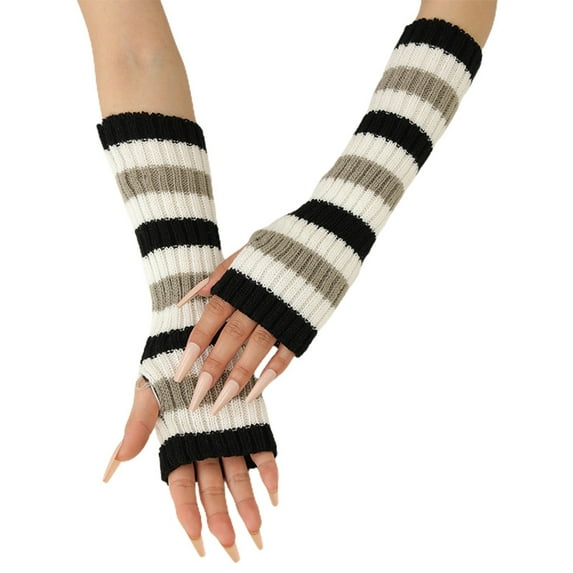 RMGVDSD Heated Gloves For Men & Women Unisex Mid Length Warm Half Finger Gloves For Autumn Winter