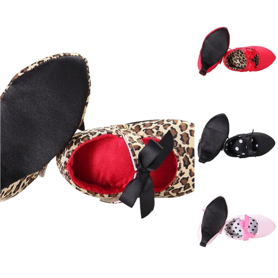 RMGVDSD Infant Baby Girls Princess Shoes With High Heels Bowknot Soft Sole Crib Shoes Newborn Girl Gift Photography Props