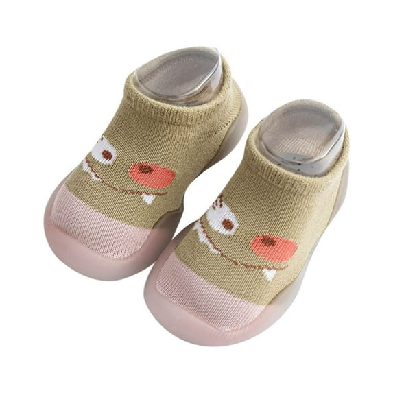 RMGVDSD Boys Girls Sock Shoes Animal Cartoon Pattern Toddler Warm Floor Socks Non Baby First Walkers Shoes Baby Sneakers 2-2.5 Years