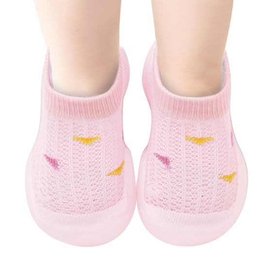 RMGVDSD Socks Shoes Breathable Mesh Baby First Walking Slippers Toddler Soft Sole Floor Socks Non Prewalker Shoes for 2-3 Years