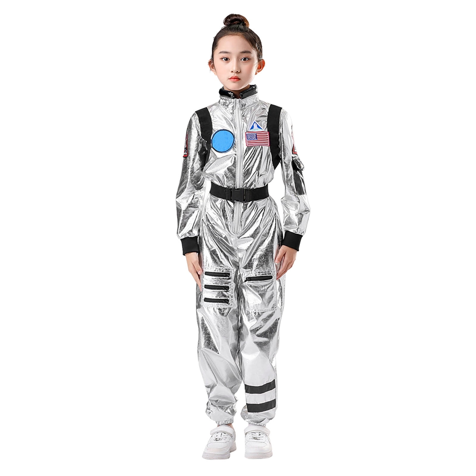RMGVDSD Kids Astronaut Outfit for Boys Girls Space Jumpsuit Astronaut Carnival Onesie Performance Clothes Romper Bodysuit Cute Outfit