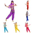 thumbnail image 1 of RMGVDSD Kids Belly Dance for Girls Halloween Performance Sets Sleeveless Halter Tops Mesh Pants Set Christmas Carnival Outfits, 1 of 4