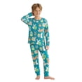 thumbnail image 1 of RMGVDSD Kids Boys Clothes Easter Bunny Egg Print Pajamas Long Sleeve Tops And Pants Soft Sleepwear For Boys Girls Holiday Casual Outfits Comfortable Outfits, 1 of 6