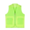 thumbnail image 1 of RMGVDSD Kids Safety Vest Mesh Breathable Kids Safety Reflective Vest With Pockets And Zipper Work Vest For Adults And Youth Basic Tees Soft Tops for 13-14 Years, 1 of 3