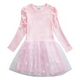 thumbnail image 1 of RMGVDSD Little Girl's Dress Spring Toddler Girls Dresses Long Sleeve Party Stars Prints Tulle Princess Dresses Daily Casual Sundress 18-24 Months, 1 of 5