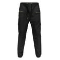 thumbnail image 1 of RMGVDSD Men's Casual Cargo Pants Mens Outdoor Sports Pants With Elastic Drawstring Long Pants Woven Work Pants Vintage Stylish Slacks, 1 of 6
