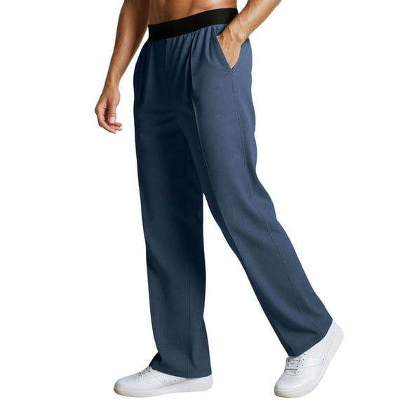 RMGVDSD Men's Casual Cargo Pants Mens Pants Comfortable Stretch Knit Pants With Elastic Waistband Daily Wear Home Outdoor Walking Straight Leg Comfort Stylish Slacks