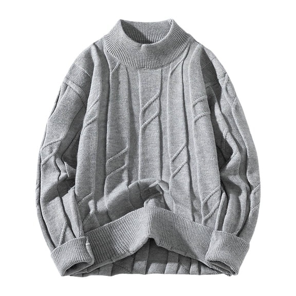 RMGVDSD Men's Crewneck Sweater Mens Sweater Thicken Long Sleeve Crew Neck Knit Pullover Comfortable Sweater Warm Casual Fall Winter Sweatshirts Dailywear Fashion Knit Sweater