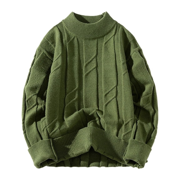 RMGVDSD Men's Crewneck Sweater Mens Sweater Thicken Long Sleeve Crew Neck Knit Pullover Comfortable Sweater Warm Casual Fall Winter Sweatshirts Dailywear Stylish Sweaters