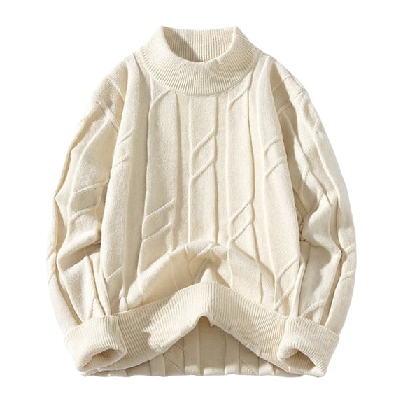 RMGVDSD Men's Crewneck Sweater Mens Sweater Thicken Long Sleeve Crew Neck Knit Pullover Comfortable Sweater Warm Casual Fall Winter Sweatshirts Dailywear Versatile Sweaters