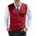 thumbnail image 1 of RMGVDSD Men's Fashion Sweater Vest Button Down Sleeveless V-Neck Sweaters Vests Comfortable Layering Casual Formal Wear Soft Knit Est Coat Versatile Style Trendy Fall Sweaters, 1 of 5