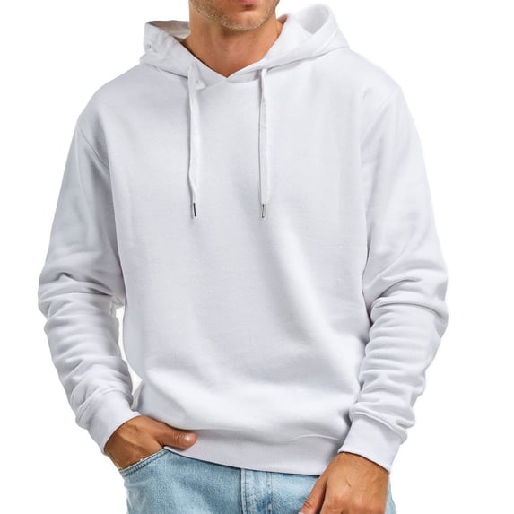 RMGVDSD Men's Hoodie Sweatshirt Mens Fall Winter Casual Solid Color Long Sleeve Hooded Sweatshirts Comfort Regular Fit Hoodies Pullover Comfy Mens Hoodies