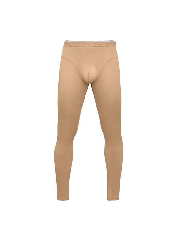 Men's Jogger Cargo Pant Mens Ice Silk Underwear Pants Smooth Breathable Thin Long John Leggings Base Layer Sports Bottoms Golf Work Suit Pants