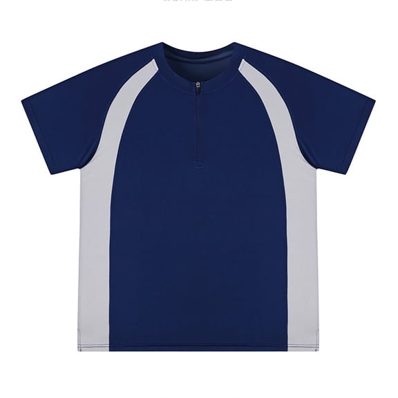 RMGVDSD Men's Polo Shirts Men Summer Short Sleeved Training T Shirt With Half Zipper Collar Breathable T Shirt Regular Fit Polo Shirt