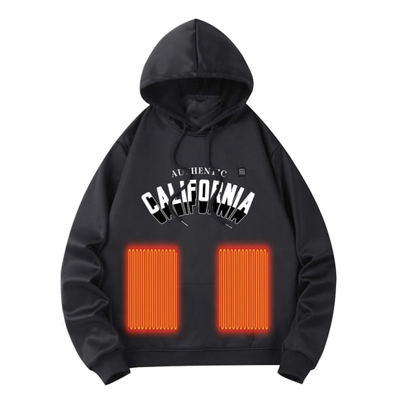 RMGVDSD Men's Relaxed Fit Hoodies Heated Hoodies For Men Winter Warm Hooded Sweatshirt Casual Fashion Heating Jacket Without Battery Slim Fit Sweatshirts