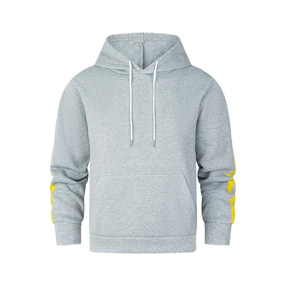 RMGVDSD Men's Relaxed Fit Hoodies Men's Autumn Winter Hoodie Sports Hoodie Comfortable Casual Loose Patchwork Solid Color Hooded Sweater Top Comfort Hooded Sweatshirt