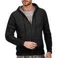 thumbnail image 1 of RMGVDSD Men's Slim Fit Zip Up Hooded Sweater Coat Long Sleeve Knit Pullover Oktoberfest Casual Wear Fall Winter Warm Comfortable Sweater Jacket Basic Knit Sweater, 1 of 7