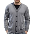 thumbnail image 1 of RMGVDSD Men's Sweater Coat Casual Knit Cardigan V Neck Open Front Lightweight Loose Fit Long Sleeve Cardigans Soft Sweaters Warm Fall Winter Outwear Trendy Fall Sweaters, 1 of 9