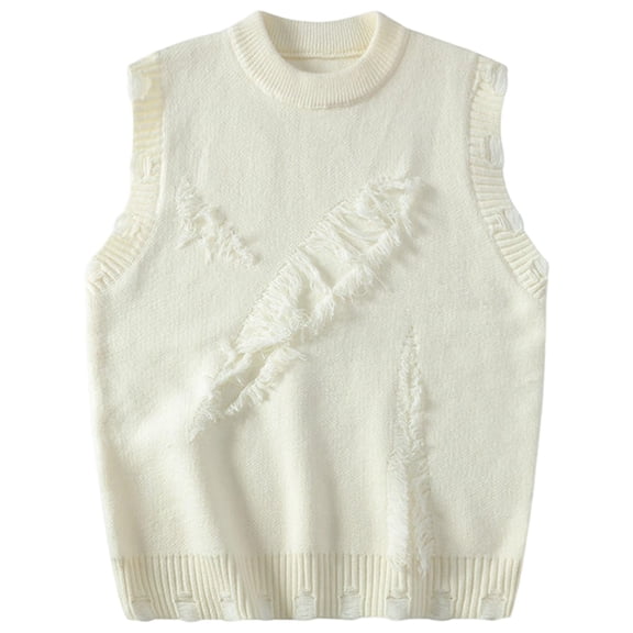 RMGVDSD Men's V Neck Sweater Vest Sleeveless Knitted Sweater Vests Autumn Winter Casual Warm Layering Pullover Business Casual Sweaters Vest Warm Polo Sweaters