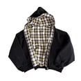 thumbnail image 1 of RMGVDSD Men's Zip Up Hoodies Reversible Zipper Hoodie Casual Jacket Vintage Streetwear Long Sleeve Hooded Sweatshirt Jackets Pullover Fall Outwear, 1 of 3