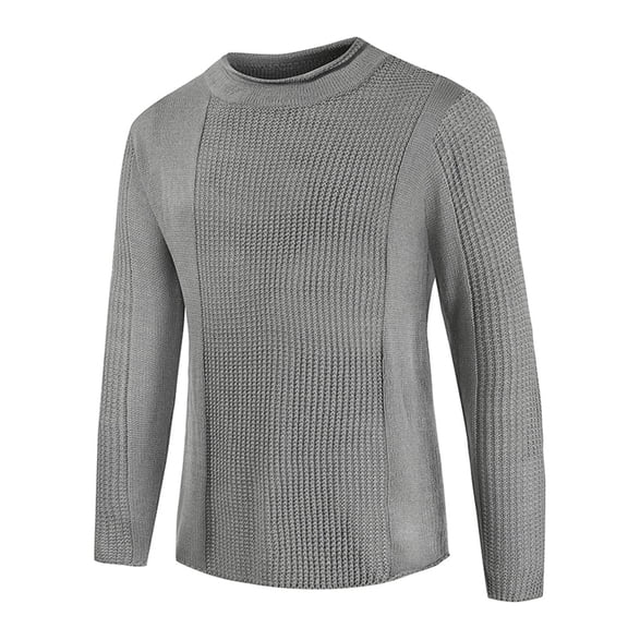 RMGVDSD Mens Cable Knit Sweater Casual Long Sleeve Crewneck Pullover Sweaters Solid Color Lightweight Casual Knitted Sweater Tops Comfy Pullover Sweaters