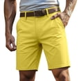 thumbnail image 1 of RMGVDSD Mens Casual Shorts Mid Rise Straight Leg Trousers Breathable Lightweight Summer Work Shorts With Pockets Solid Color Daily Wear Casual Sweat Shorts, 1 of 4