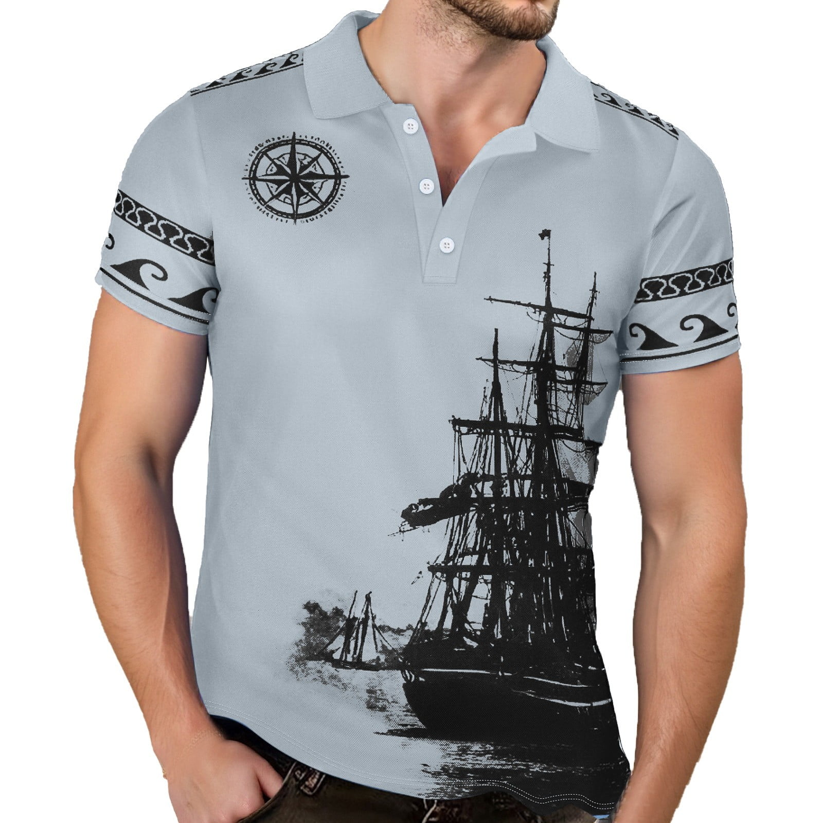 Sleeveless Golf Polo Shirt with Contrast Collar main image 0